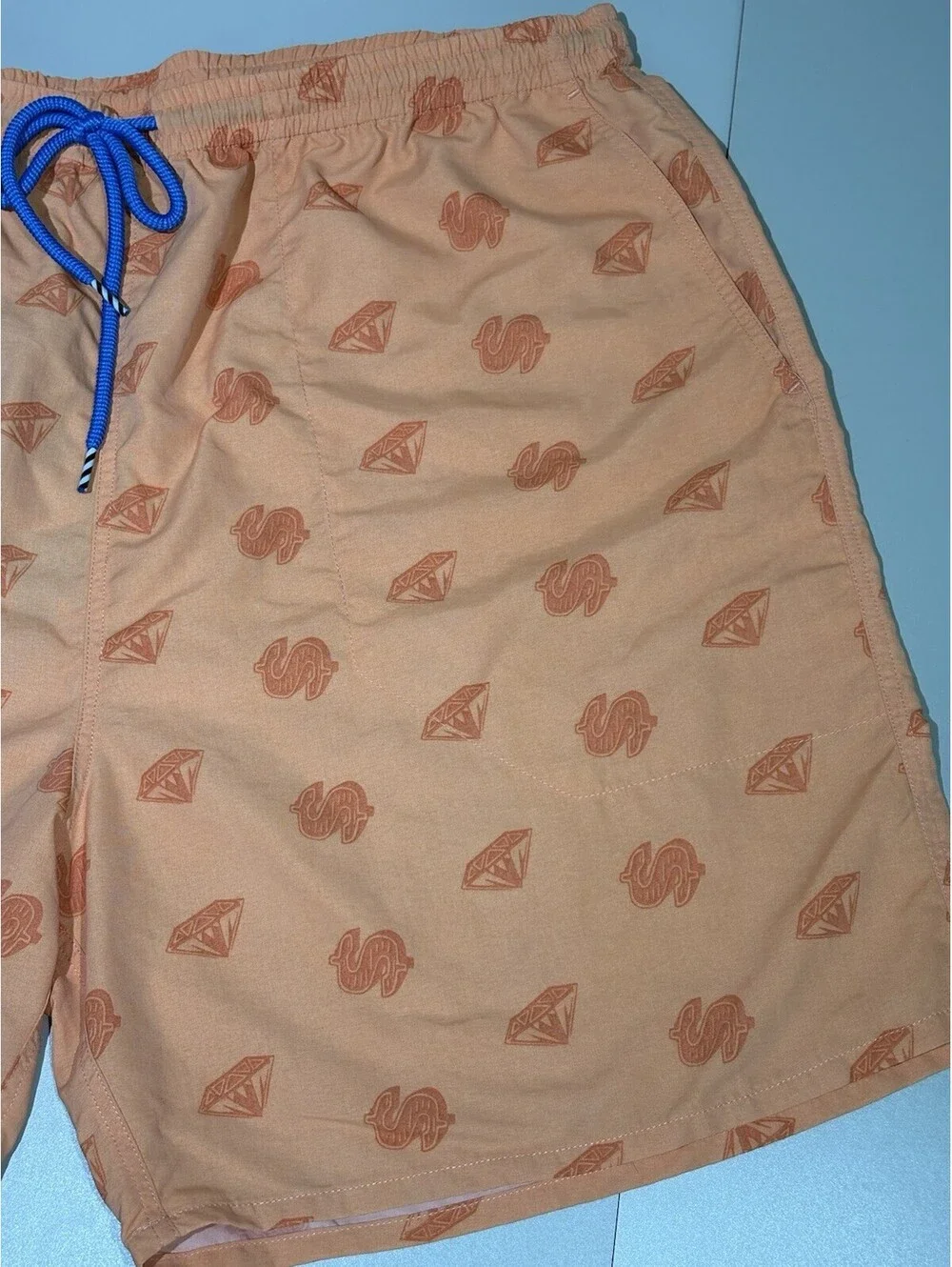 NWT Icecream Billionaire Boys Club Cream Short CopperTanOrange Dollar Diamond3XL